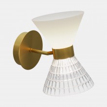 SL2004.301.02 Светильник настенный ST-Luce латунь/прозрачный, белый, латунь G9 LED 2*5W