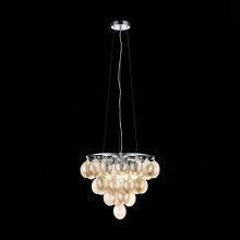 SL432.203.05 Светильник подвесной ST-Luce Хром/Коньячный E27 5*60W