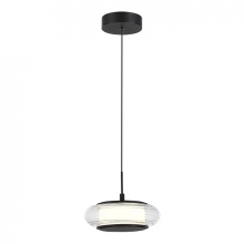 SL6239.403.01 Светильник подвесной ST-Luce черный/прозрачный LED 1*7W 3000K