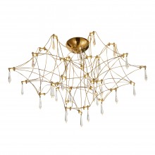 SL6601.202.78 Светильник потолочный ST-Luce Золотистый/Прозрачный LED 78*0,35W 3000K