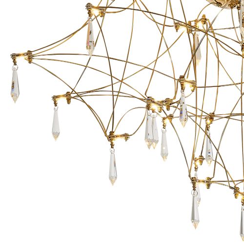 SL6601.202.78 Светильник потолочный ST-Luce Золотистый/Прозрачный LED 78*0,35W 3000K