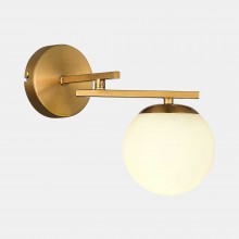 SLE1195-301-01 Светильник настенный Латунь/Белый E14 1*40W