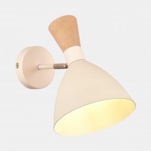 SLE1256-501-01 Светильник настенный Бежевый/Бежевый, Светлое дерево, Золотистый E14 1*40W