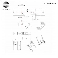 ST017.029.06 Монтажная скоба для ST017.129.06 ST-Luce Серебристый