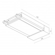 ST067.409.20 Ввод питания SKYFLAT ST-Luce Черный