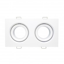 ST255.528.02 Св-к встр. Белый GU10 2*50W  IP65 L180xW90xH40 220V Без ламп