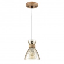LUMION 8051/1A SUSPENTIONI LN25 309 дерево/амбер металл/стекло Подвесной светильник E27 1*60W 220V M