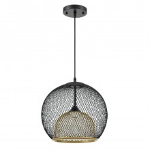 LUMION 8052/1A SUSPENTIONI LN25 315 черный/черный, золото металл/металл Подвесной светильник E27 1*6