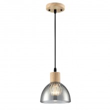 LUMION 8053/1A SUSPENTIONI LN25 310 дерево/смоки металл/стекло Подвесной светильник E27 1*60W 220V N