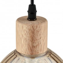 LUMION 8054/1A SUSPENTIONI LN25 310 дерево/амбер металл/стекло Подвесной светильник E27 1*60W 220V N