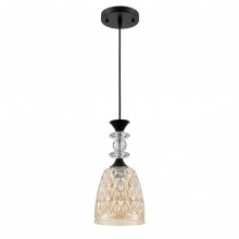 LUMION 8056/1A SUSPENTIONI LN25 311 черный/амбер металл/стекло Подвесной светильник E27 1*60W 220V E