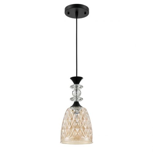 LUMION 8056/1A SUSPENTIONI LN25 311 черный/амбер металл/стекло Подвесной светильник E27 1*60W 220V E