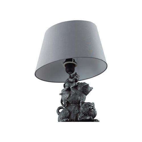 LUMION 8128/1T MODERNI LN25 000 серый, керамика/текстиль Настольная лампа E27 1*60W 220V CATTY
