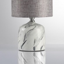LUMION 8148/1T MODERNI LN25 000 серый, керамика/текстиль Настольная лампа Е27 1*60W 220V MRAMAO