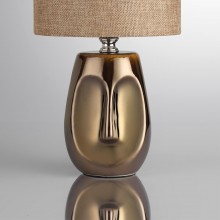 LUMION 8150/1T MODERNI LN25 000 бронза/бежевый, керамика/текстиль Настольная лампа Е27 1*60W 220V AK