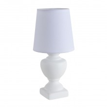 LUMION 8163/1T CLASSI LN25 000 белый, керамика/текстиль Настольная лампа E14 1*40W 220V BIANKA