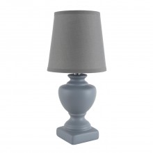 LUMION 8164/1T CLASSI LN25 000 серый, керамика/текстиль Настольная лампа E14 1*40W 220V BIANKA