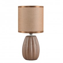 LUMION 8171/1T COUNTY LN25 000 коричневый, керамика/текстиль Настольная лампа E14 1*40W 220V EVANA