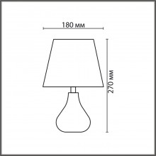 LUMION 8183/1T COUNTY LN25 000 оливковый, керамика/текстиль Настольная лампа E14 1*40W 220V NAINA