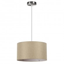 LUMION 8250/2 MODERNI LN25 000  никель/бежевый, металл/текстиль Подвес Е27 2*60W 220V NIKKI