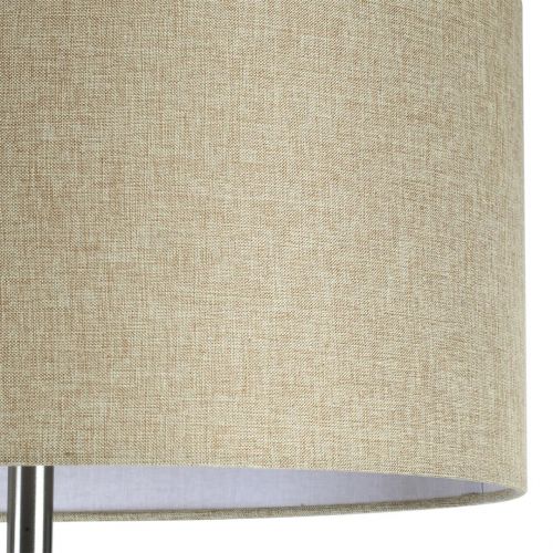 LUMION 8250/2F MODERNI LN25 000  никель/бежевый, металл/текстиль Торшер Е27 2*60W 220V NIKKI