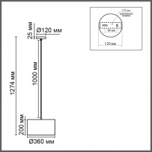 LUMION 8251/2 MODERNI LN25 000  никель/серый, металл/текстиль Подвес Е27 2*60W 220V NIKKI