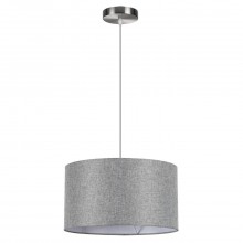 LUMION 8251/2 MODERNI LN25 000  никель/серый, металл/текстиль Подвес Е27 2*60W 220V NIKKI