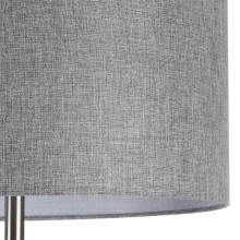 LUMION 8251/2F MODERNI LN25 000  никель/серый, металл/текстиль Торшер Е27 2*60W 220V NIKKI