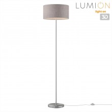 LUMION 8251/2F MODERNI LN25 000  никель/серый, металл/текстиль Торшер Е27 2*60W 220V NIKKI