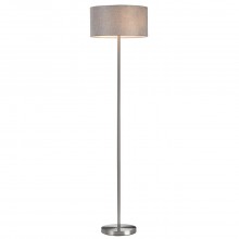 LUMION 8251/2F MODERNI LN25 000  никель/серый, металл/текстиль Торшер Е27 2*60W 220V NIKKI