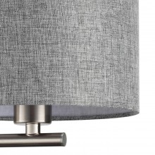 LUMION 8251/2W MODERNI LN25 000  никель/серый, металл/текстиль бра Е14 40W + LED 3W 4000K 220V NIKKI