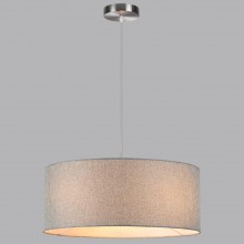 LUMION 8251/3 MODERNI LN25 000  никель/серый, металл/текстиль Подвес Е27 3*60W 220V NIKKI