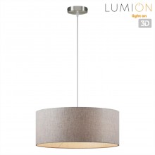 LUMION 8251/3 MODERNI LN25 000  никель/серый, металл/текстиль Подвес Е27 3*60W 220V NIKKI