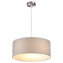 LUMION 8251/3 MODERNI LN25 000  никель/серый, металл/текстиль Подвес Е27 3*60W 220V NIKKI