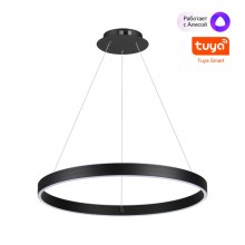 NOVOTECH 359450 OVER NT24 296 черный Светильник подвесной диммир. со сменой цв.темпер. (пульт ДУ/при