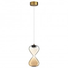 ODEON LIGHT 5093/4L PENDANT ODL25 415 античн.бронза/прозрачн./янтарный градиент/металл/стекло Подвес