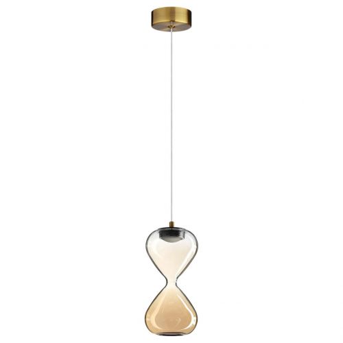 ODEON LIGHT 5093/4L PENDANT ODL25 415 античн.бронза/прозрачн./янтарный градиент/металл/стекло Подвес