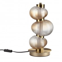 ODEON LIGHT 5095/12TL L-VISION ODL25 417 латунный/янтарный градиент/металл/стекло Настольная лампа L