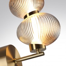 ODEON LIGHT 5095/8WL L-VISION ODL25 417 латунный/янтарный градиент/металл/стекло Настенный светильни