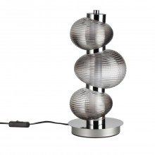 ODEON LIGHT 5096/12TL L-VISION ODL25 419 хром/дымчатый градиент/металл/стекло Настольная лампа LED 1