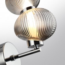 ODEON LIGHT 5096/8WL L-VISION ODL25 419 хром/дымчатый градиент/металл/стекло Настенный светильник LE