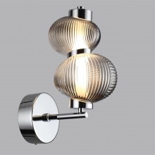 ODEON LIGHT 5096/8WL L-VISION ODL25 419 хром/дымчатый градиент/металл/стекло Настенный светильник LE