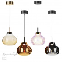ODEON LIGHT 5097/4LB PENDANT ODL25 421 черный/бензиновый/металл/стекло Подвес LED 4W 4000K 388Лм VAS