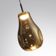 ODEON LIGHT 5098/4LA PENDANT ODL25 423 черный/золотой/металл/стекло Подвес LED 4W 4000K 388Лм NAVE