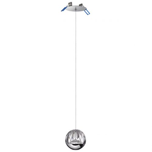 ODEON LIGHT 5100/5L L-VISION ODL25 хром/прозрачный/акрил Подвес "2 в 1" LED 5W 4000K 300Лм SONO