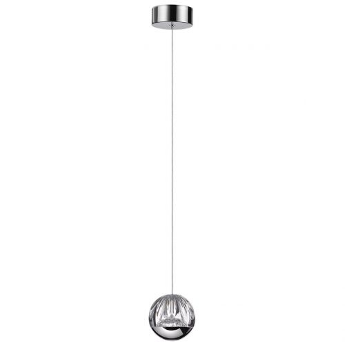 ODEON LIGHT 5100/5L L-VISION ODL25 хром/прозрачный/акрил Подвес "2 в 1" LED 5W 4000K 300Лм SONO
