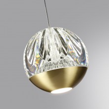 ODEON LIGHT 5101/5L L-VISION ODL25 под латунь/прозрачный/акрил Подвес 