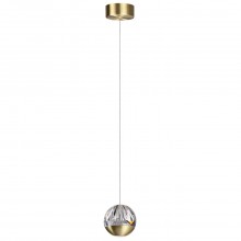 ODEON LIGHT 5101/5L L-VISION ODL25 под латунь/прозрачный/акрил Подвес 