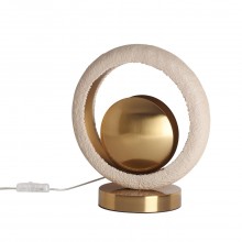 ODEON LIGHT 5443/1T HIGHTECH ODL_EX25 111 сатинированн.латунь/беж./металл/полирезин Настольная лампа