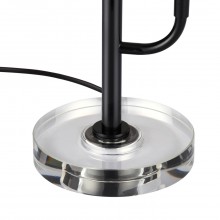 ODEON LIGHT 5459/9TL L-VISION ODL_EX26 черный глянцевый/прозрачн./металл/стекло/хрустальное стекло Н